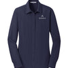 Port Authority Women's Dimension Knit Dress Shirt - Dark Navy