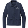 Brooks Brothers Omen's Mid-Layer Stretch Button Jacket - Navy Heather