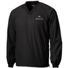 Sport-Tek V-Neck Raglan Wind Shirt - Black
