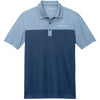 Port Authority Fine Pique Blend Blocked Polo - Blue