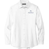 Mercer + Mettle Women's Long Sleeve Stretch Woven Shirt - White