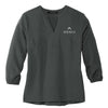 Mercer + Mettle Women's Stretch Crepe 3/4-Sleeve Blouse - Grey