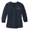 Mercer + Mettle Women's Stretch Crepe 3/4-Sleeve Blouse - Navy
