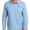 TravisMathew Oceanside Heather Long Sleeve Polo - Allure Heather
