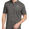 OGIO Gravitate Full-Button Polo - Dark Heather Grey