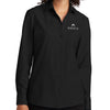 Mercer+Mettle Women’s Long Sleeve Stretch Woven Shirt - Deep Black