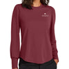 Mercer+Mettle Women’s Stretch Jersey Long Sleeve Blouson Top - Rosewood