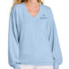 TravisMathew Women’s Long Weekend V-Neck - Kentucky Blue Heather