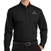 Port Authority Long Sleeve Carefree Poplin Shirt - TALL - Deep Black