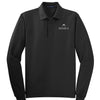 Port Authority Silk Touch Long Sleeve Polo - TALL - Black