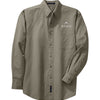 Port Authority Long Sleeve Twill Shirt - TALL - Khaki