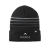 TravisMathew Striped Cuffed Beanie - Black