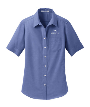 Port Authority Women's Short Sleeve SuperPro Oxford Shirt