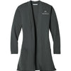 Port Authority Women's Concept Long Pocket Cardigan - Grey Smoke