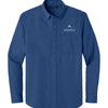 Port Authority Long Sleeve Nailhead Easy Care Shirt - Mediterranean Blue