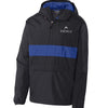 Sport-Tek Zipped Pocket Anorak - Black/Royal