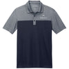 Port Authority Fine Pique Blend Blocked Polo - Navy