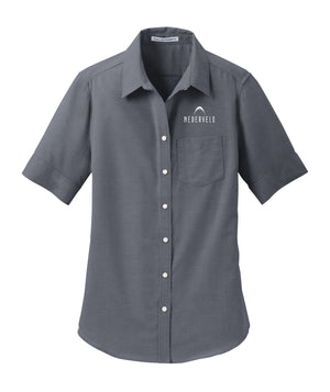 Port Authority Women's Short Sleeve SuperPro Oxford Shirt