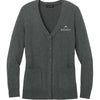 Port Authority Women's Easy Care Button-Up Cardigan Sweater - Charcoal