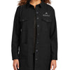 Mercer + Mettle Women's Long Sleeve Twill Overshirt - Black