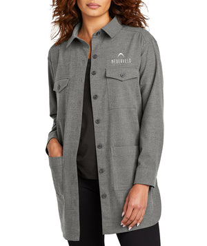 Mercer + Mettle Women's Long Sleeve Twill Overshirt