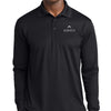 Sport-Tek Long Sleeve Micropique Sport-Wick Polo - Black