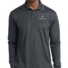 Sport-Tek Long Sleeve Micropique Sport-Wick Polo - Iron Grey