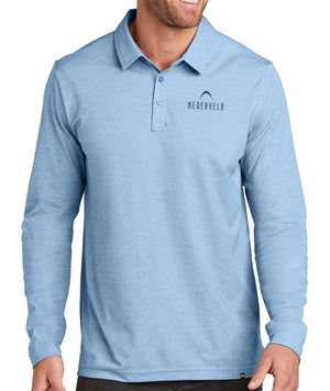TravisMathew Oceanside Heather Long Sleeve Polo