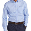 Brooks Brothers Wrinkle-Free Stretch Patterned Shirt - Newport Blue