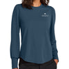 Mercer+Mettle Women’s Stretch Jersey Long Sleeve Blouson Top - Insignia Blue