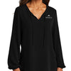 Port Authority Women's Textured Crepe Blouse - Deep Black