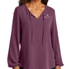 Port Authority Women's Textured Crepe Blouse - Purple Mist