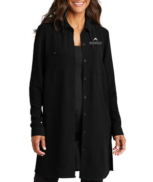 Port Authority Women's Textured Crepe Long Tunic