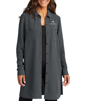 Port Authority Women's Textured Crepe Long Tunic