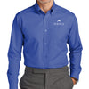 Brooks Brothers Wrinkle-Free Stretch Nailhead Shirt - TALL - Cobalt Blue
