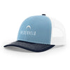 Richardson Trucker Cap - Columbia Blue/White/Navy
