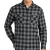 Port Authority Plaid Flannel Shirt - Grey/Black