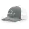 Richardson Adjustable Trucker Cap - Heather Grey/White