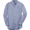 Port Authority Plaid Pattern Easy Care Shirt - Navy