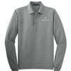 Port Authority Silk Touch Long Sleeve Polo - TALL - Cool Grey