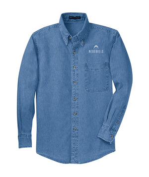 Port Authority Long Sleeve Denim Shirt - TALL