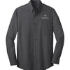 Port Authority Crosshatch Easy Care Shirt - TALL - Soft Black