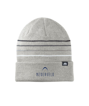 TravisMathew Striped Cuffed Beanie