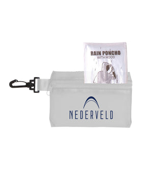 Rain Poncho in Zipper Tote (Pack of 25)